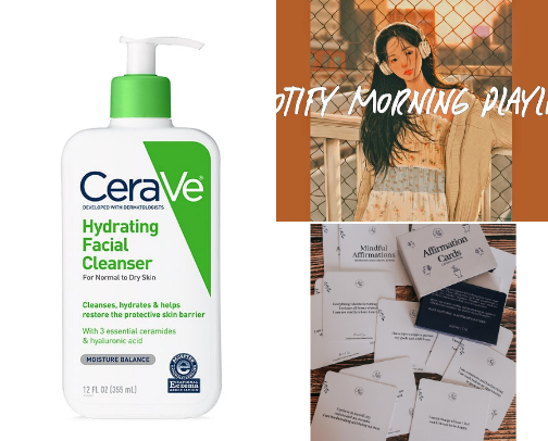 Essentials for a Gentle Morning Routine cover photo collage