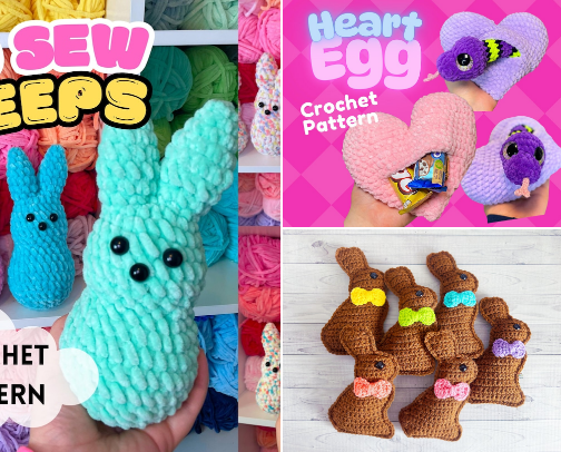 Holiday Inspired Crochet Patterns cover photo collage