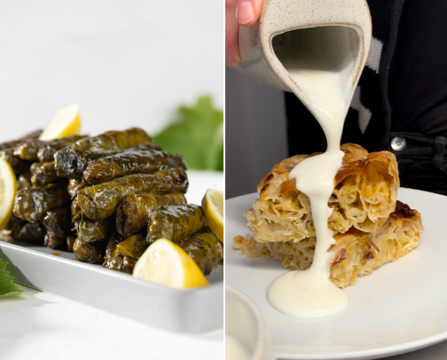 balkan foods i’m obsessed with 🇲🇰🇧🇦🇷🇸🇭🇷🇹🇷🇲🇪 cover photo collage