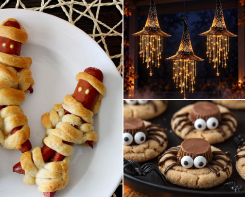 Halloween Food, Decor & Costumes cover photo collage