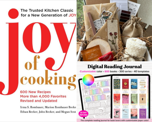 “Looking for your next page-turner? 📚✨” cover photo collage
