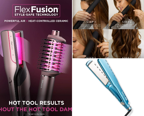Hair Styling Tools cover photo collage