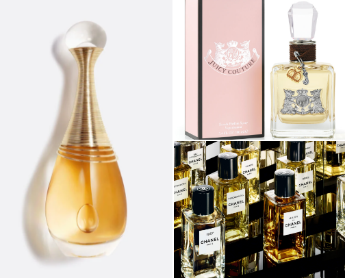 Fragrances cover photo collage
