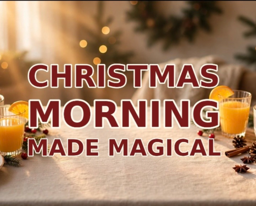 Christmas Morning Made Magical cover photo collage