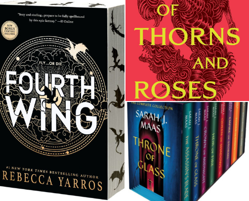 Romantasy Books Everyone is Reading Right Now cover photo collage