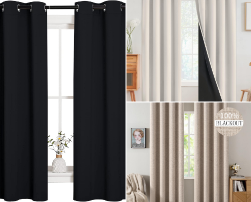 Best Blackout Curtains on Amazon for Bedroom and Living Room cover photo collage