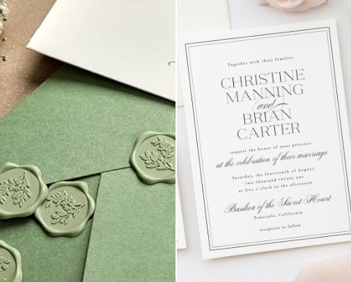 Save $2,000: DIY Luxury Wedding Invitation cover photo collage