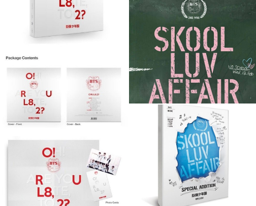 Every BTS album released so far! cover photo collage