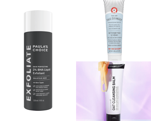 Skincare that helped me clear up my skin cover photo collage
