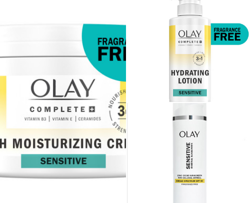 Skin Care Products for Sensitive Skin cover photo collage