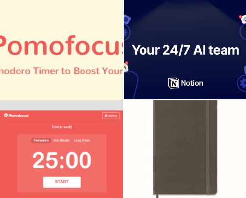 Things That Made Me More Productive cover photo collage