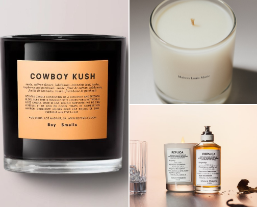Moody, Woody Luxury Candles for Fall cover photo collage