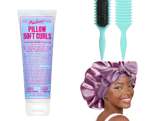 Curly hair favs cover photo collage
