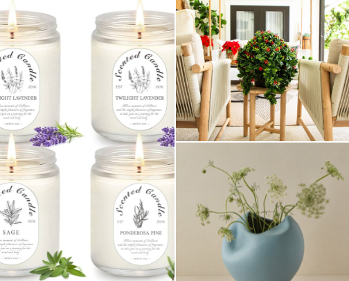 Cozy Home Decor Finds cover photo collage