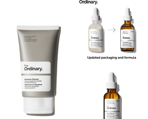 My top 10 "The ordinary" products ⭐️ cover photo collage
