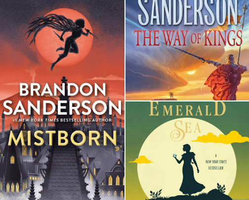 Where to Start With Brandon Sanderson (Cosmere Reading Guide) cover photo collage
