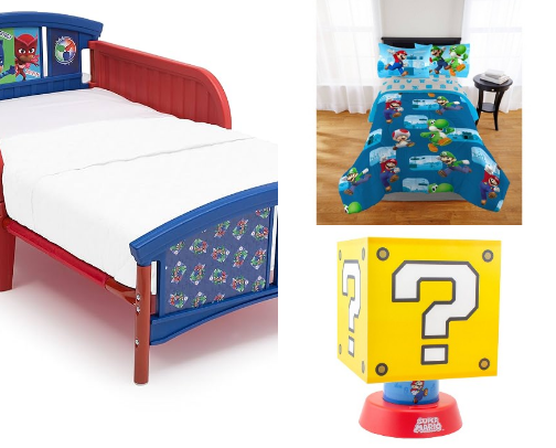 My boys Mario Themed Room cover photo collage