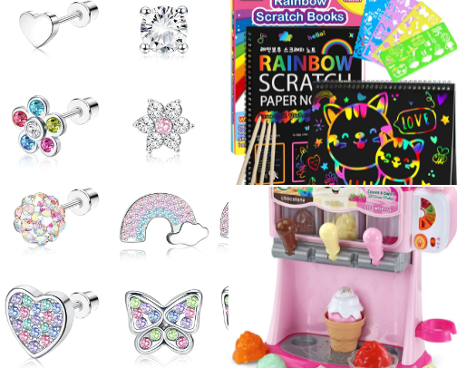 Everything I got for my daughters with April bdays! cover photo collage