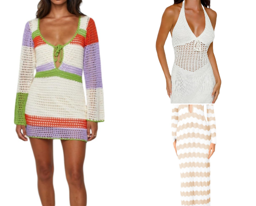 Cute beach coverups cover photo collage
