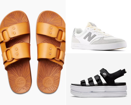Woman's sandals and sneakers 🩴👟 cover photo collage