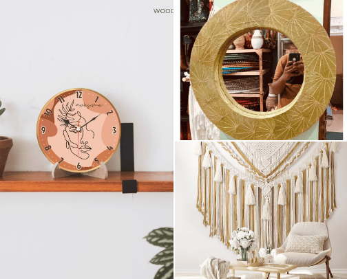Aesthetic home decor cover photo collage