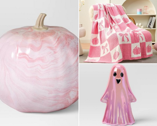 Pink Halloween / Fall Decor cover photo collage