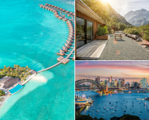 🏨 Sophia’s Favourite Stays: Hotels, Airbnbs & Luxe Escapes cover photo collage