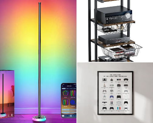 Game Room Setup cover photo collage