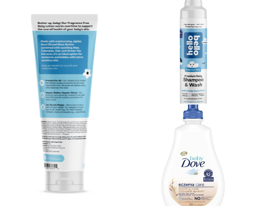 Ezcema Friendly Products for Babies/Toddlers cover photo collage