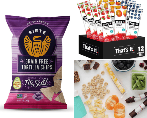 Healthy Snacks on the go! cover photo collage