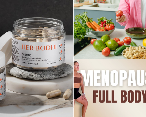 Perimenopause natural treatments cover photo collage