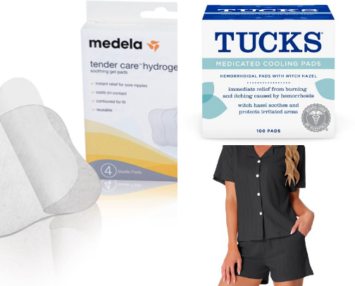 What Helped Me Through Postpartum cover photo collage