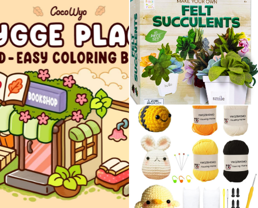 Cozy Hobbies cover photo collage