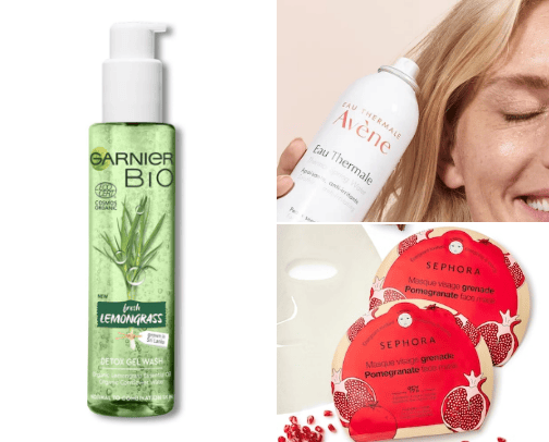 Skincare cover photo collage