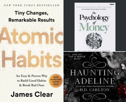 My favorite book recs cover photo collage