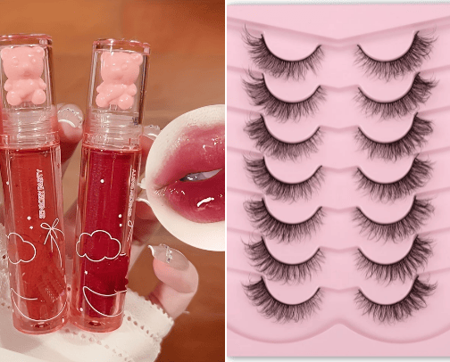 anaira's makeup products (with shades 🙏) cover photo collage