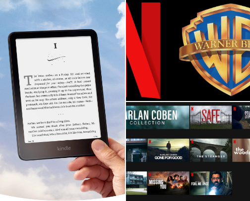 books, electronics, entertainment 🎥 cover photo collage