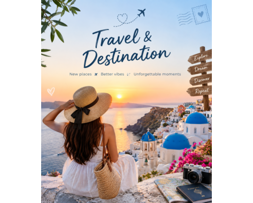 Vacation & Travel Destination cover photo collage