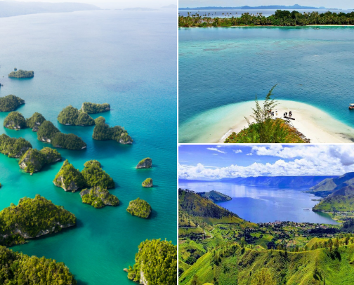 tourism in Indonesia cover photo collage