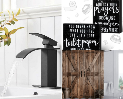 Transform your Bathroom into a Modern Rustic Sanctuary cover photo collage