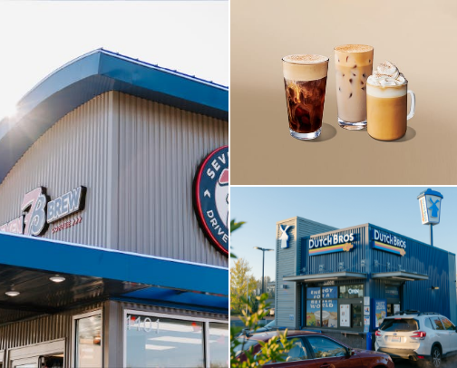 Top 3 coffee chains in order🤎 cover photo collage