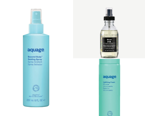 Stylist choice hair products for a variety of hair types. cover photo collage