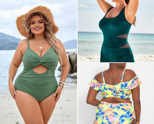 Summer must have for a plus size queen👑 cover photo collage