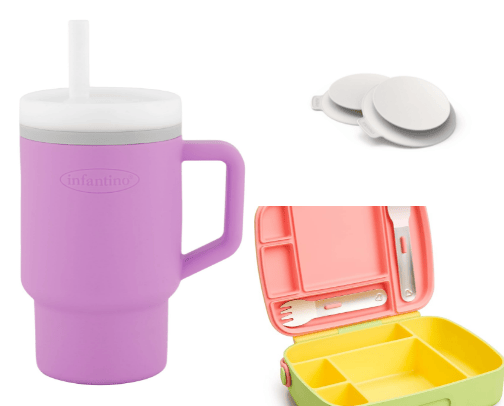 Baby/kid food supplies cover photo collage