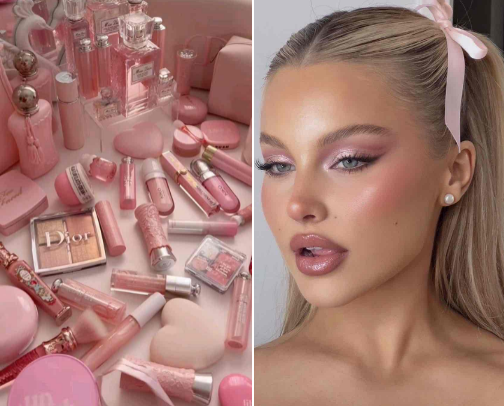 All Things Pink: Makeup Faves cover photo collage