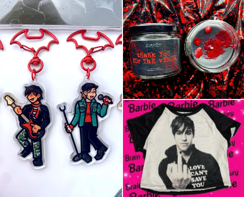 2000s emo merch cover photo collage