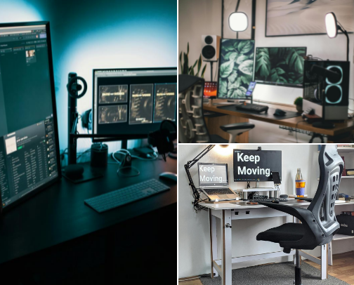 Professional Home Office Ergonomics for Remote Productivity cover photo collage