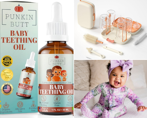 Baby essentials I use as a FTM 💯 cover photo collage