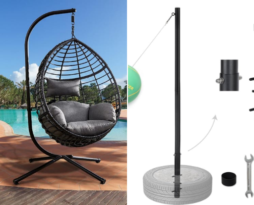 outdoor furniture and fun cover photo collage