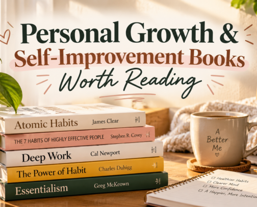 Personal Growth & Self-Improvement Books Worth Reading cover photo collage
